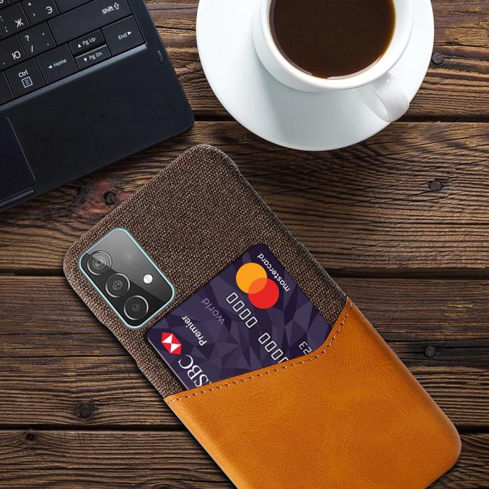 Bild 4, Samsung Galaxy A52 / A52s - KSQ Skal Med Kortfack - Orange