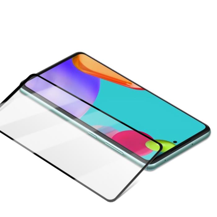 Bild 4, Samsung Galaxy A52 / A52s - AMORUS Heltäckande Skärmskydd I Härdat Glas