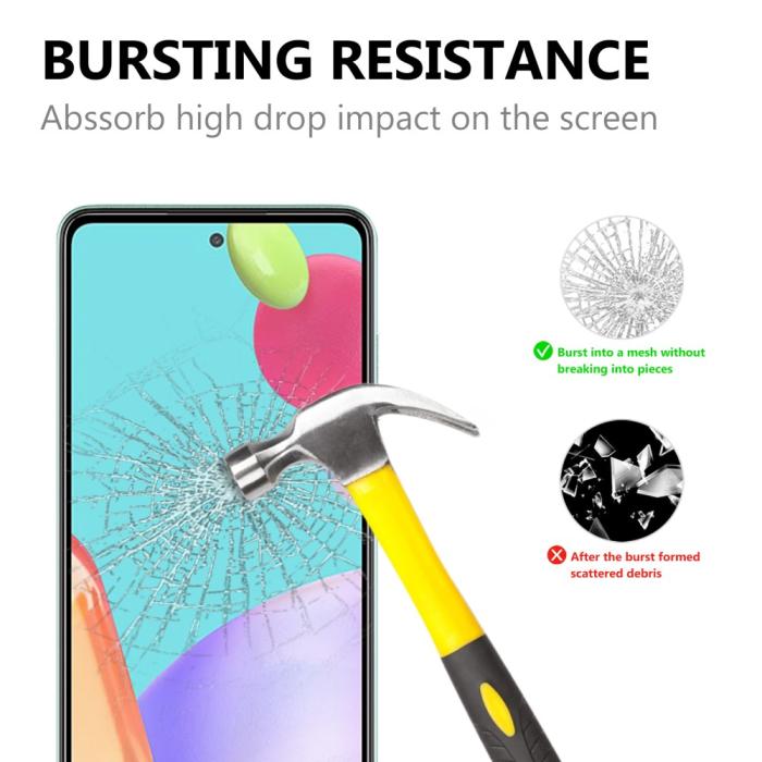 Bild 2, Samsung Galaxy A52 / A52s - Heltäckande Skärmskydd I Härdat Glas