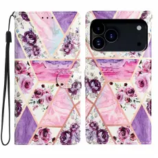 iPhone 17 Pro Fodral Med Tryck Lila Blommor