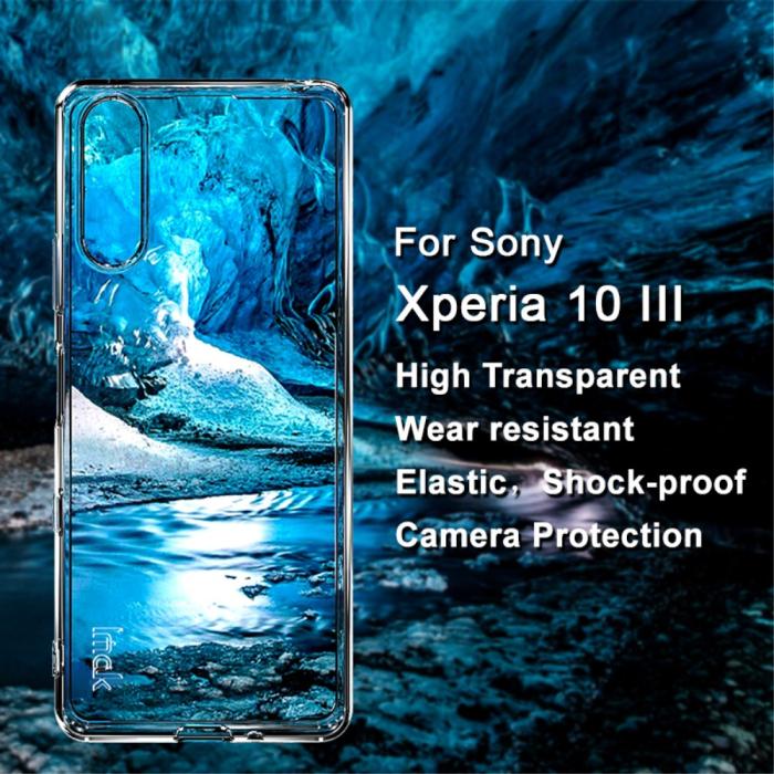 Bild 2, Sony Xperia 10 III - IMAK TPU Skal - Transparent