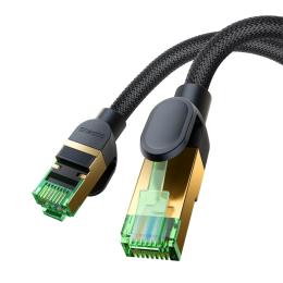 BASEUS 8 m Cat8 40Gbps RJ45 Nätverkskabel Svart