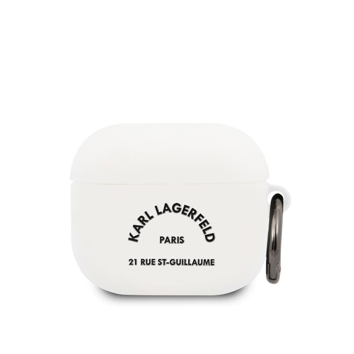 Bild 1, Karl Lagerfeld AirPods 3 Fodral Rue St Guillaume Vit
