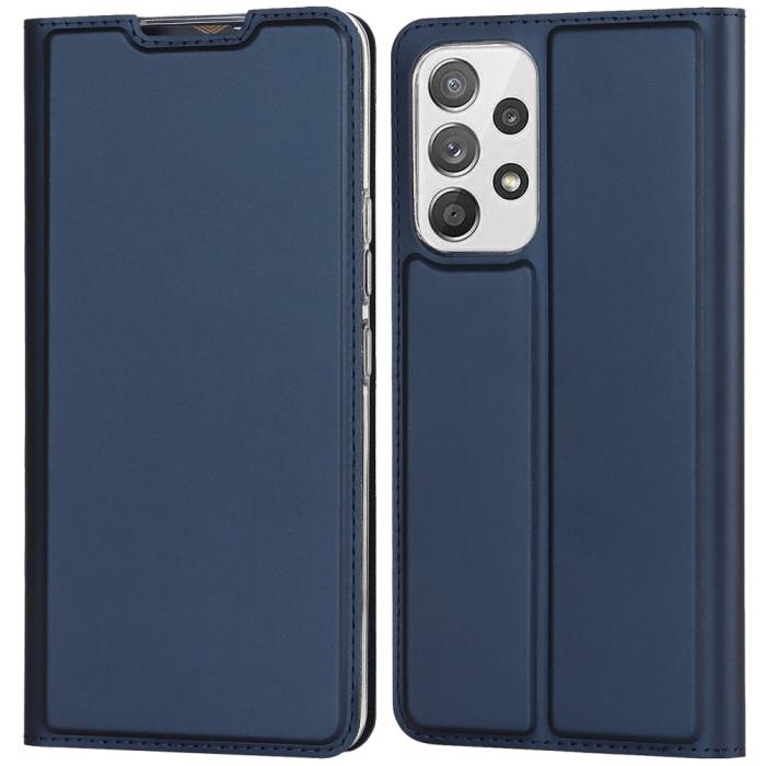 Bild 1, Samsung Galaxy A53 5G Fodral Flip Skin Touch Blå