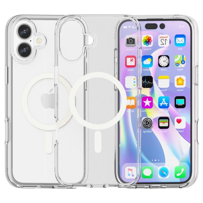 Bild 1, iPhone 16 Skal MagSafe Transparent