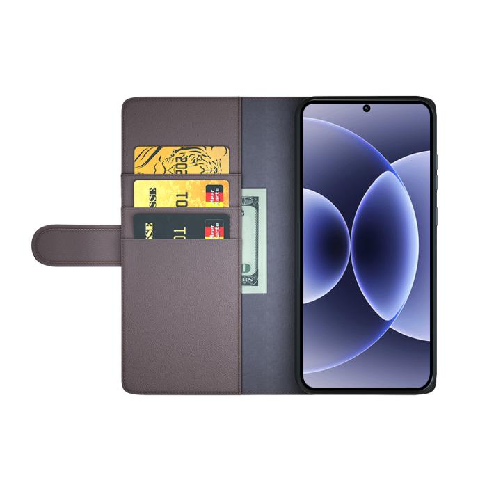 Bild 2, Xiaomi 17 Fodral Premium Äkta Läder Brun
