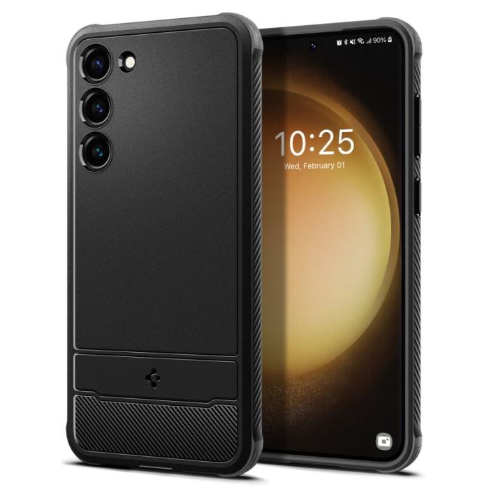 Bild 1, Spigen Samsung Galaxy S23 Skal Rugged Armor Matt Svart