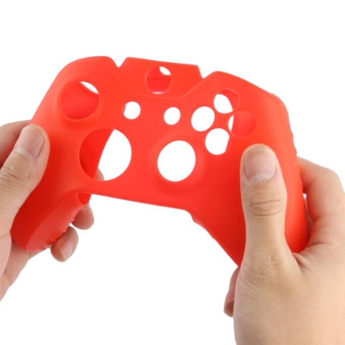 Bild 5, Silikonskal För Xbox One Handkontroll Röd