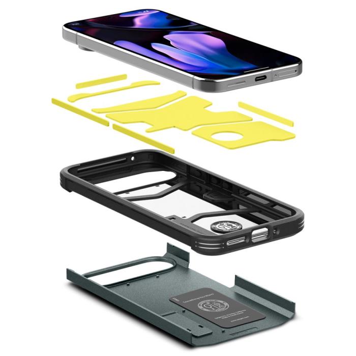 Bild 6, Spigen Google Pixel 9 Pro XL Skal Tough Armor Abyss Green