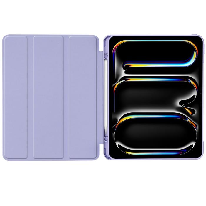 Bild 6, Tech-Protect iPad Pro 13 2024 Fodral SmartCase Pennhållare Violet