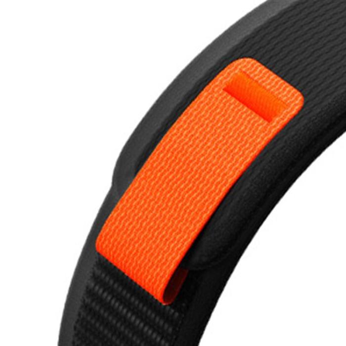 Bild 3, Tech-Protect Garmin Fenix 26 mm Armband Nylon Svart/Orange