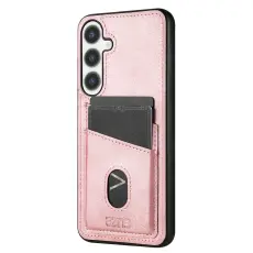 AZNS Samsung Galaxy A37 5G Skal Med Kortfack L&auml;der Ros&eacute;guld