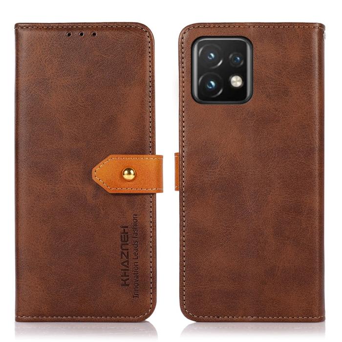Bild 1, KHAZNEH Motorola Edge 40 Pro 5G Fodral Dual-Color Brun