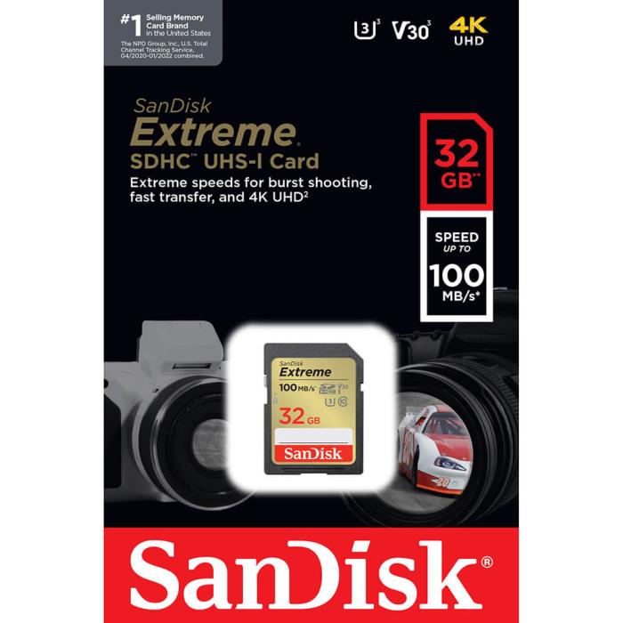 Bild 2, SanDisk SDHC Extreme 32 GB Minneskort