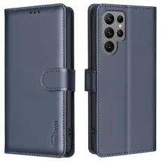 Samsung Galaxy S25 Ultra Fodral L&auml;der RFID Bl&aring;