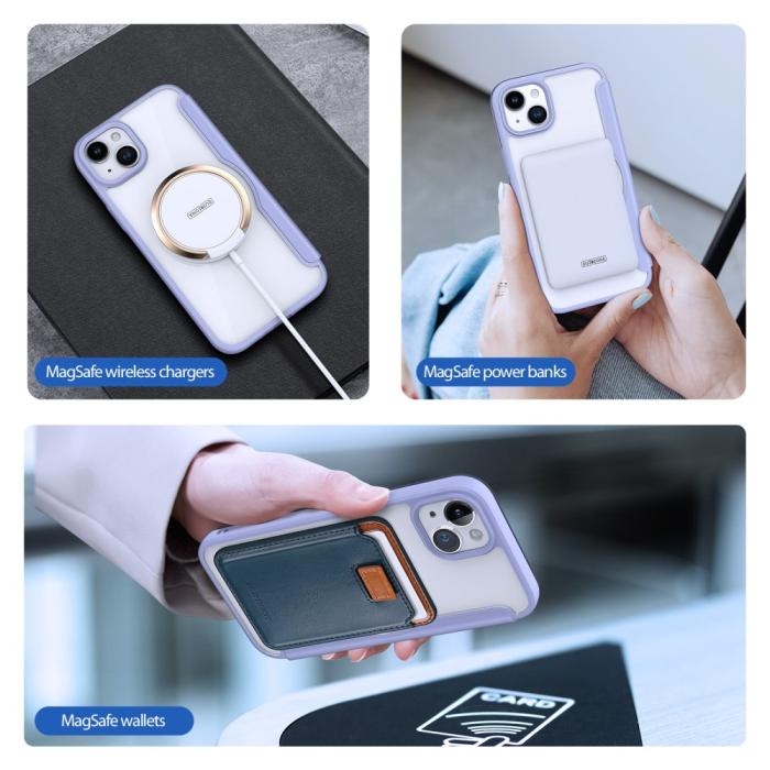 Bild 6, DUX DUCIS iPhone 15 Fodral MagSafe Skin X Pro Lila