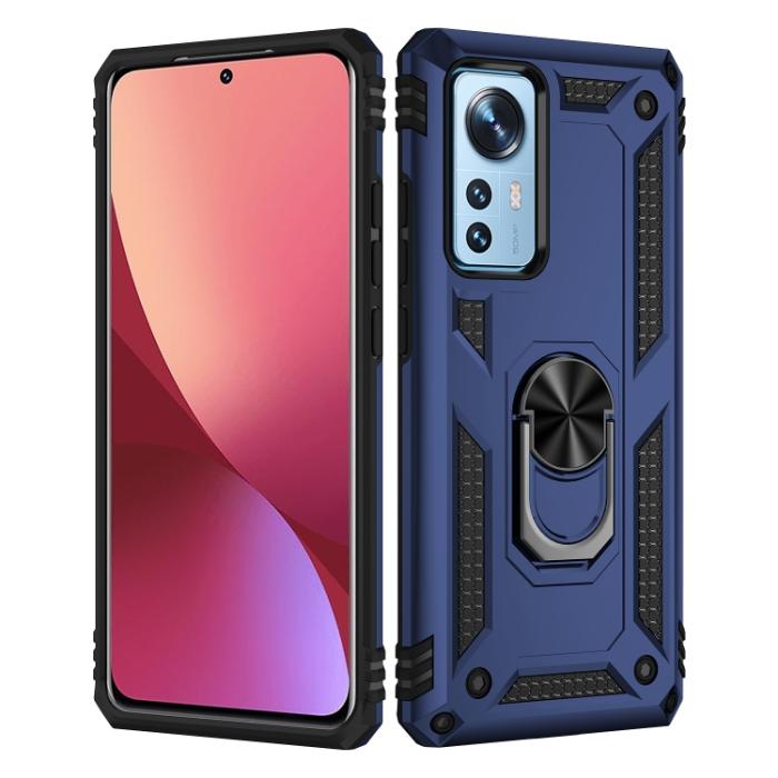 Bild 2, Xiaomi 12 Pro Skal Ring Hybrid Armor Blå