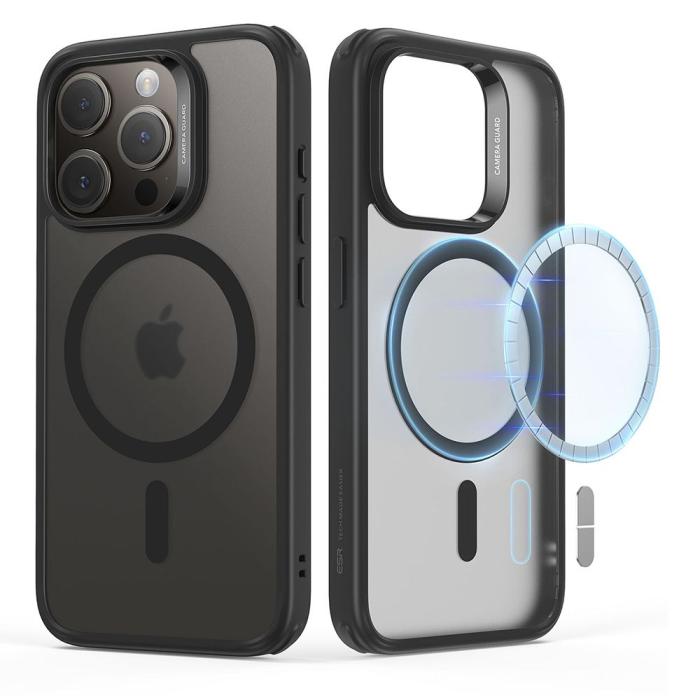 Bild 1, ESR iPhone 15 Pro Max Skal MagSafe CH HaloLock Frostad Svart