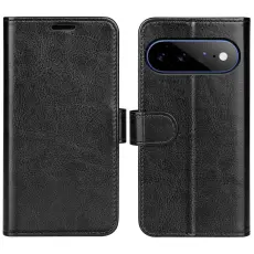 Google Pixel 11 Pro XL Fodral Crazy Horse L&auml;der Svart