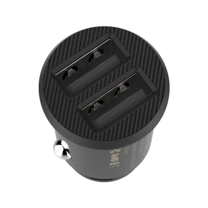 Bild 2, Baseus Billaddare 15.5W 2x USB-A Svart