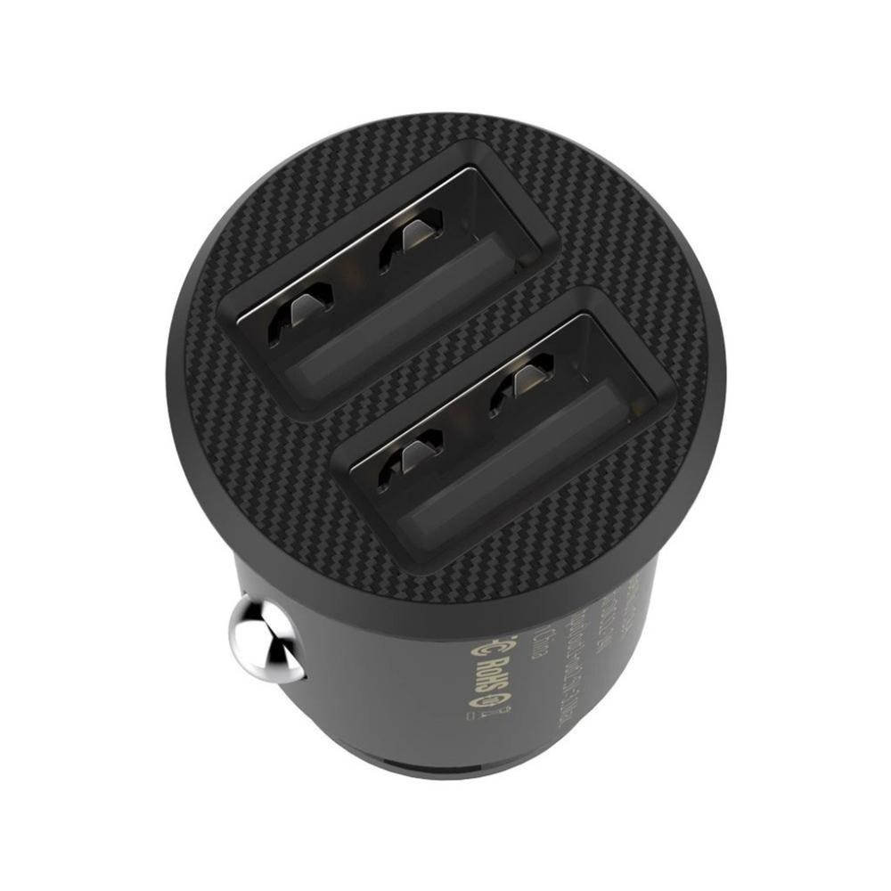 Baseus Billaddare 15.5W 2x USB-A Svart