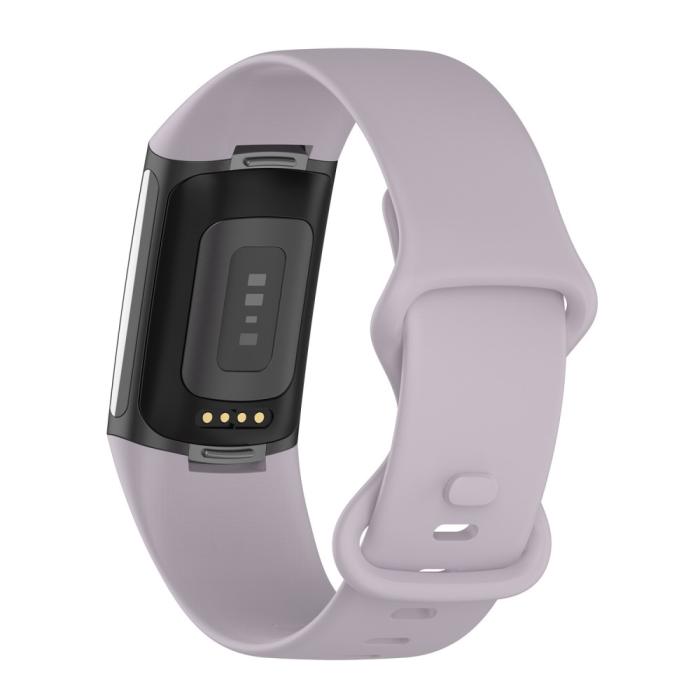 Bild 1, Fitbit Charge 6 / 5 Armband TPU (S) Ljus Lila