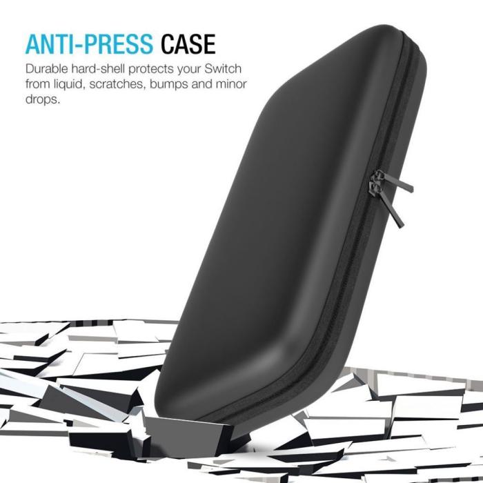Bild 5, Tech-Protect Nintendo Switch / Switch OLED Väska Hardpouch Svart