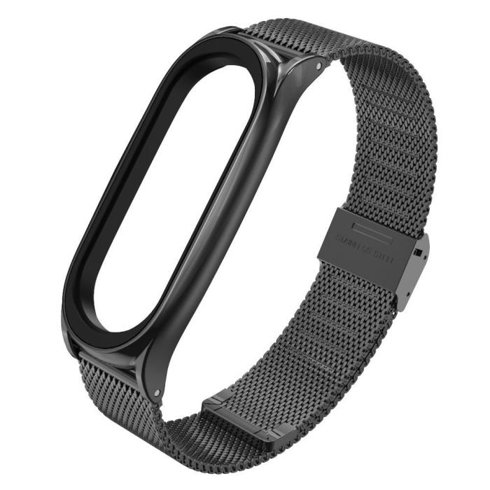 Bild 2, Tech-Protect Milanese Metall Armband Xiaomi Mi Smart Band 5/6 Svart