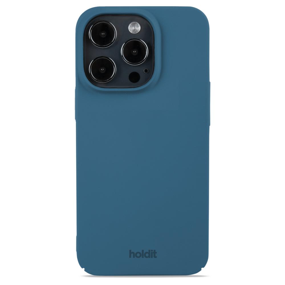 holdit iPhone 14 Pro Mobilskal Slim Denim Blue