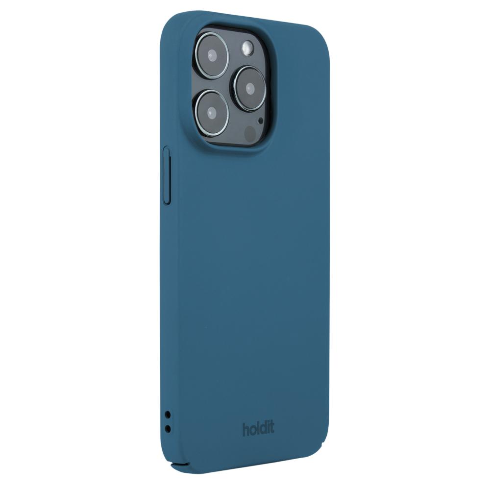 holdit iPhone 14 Pro Mobilskal Slim Denim Blue