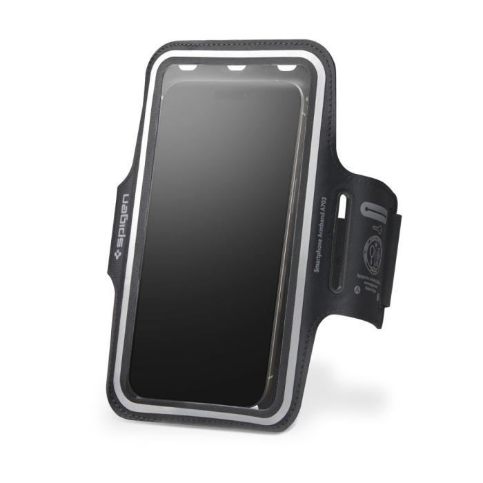 Bild 1, Spigen Sportarmband Dynamic Shield Svart