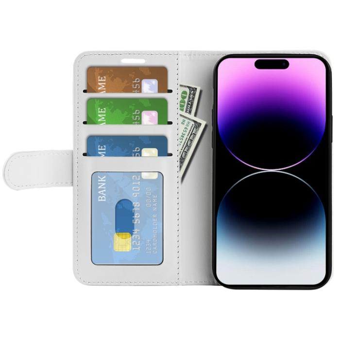 Bild 4, iPhone 15 Pro Max Fodral Läder Vit