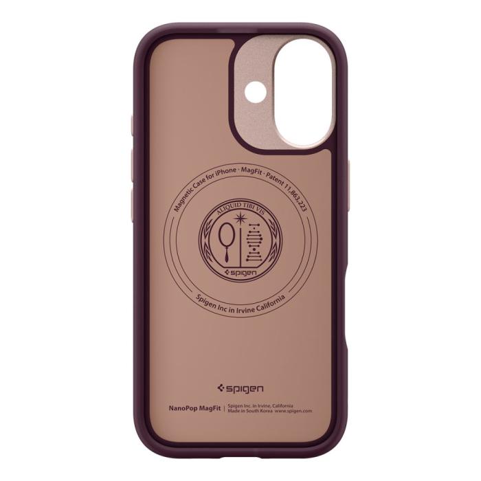 Bild 3, Spigen iPhone 17 Skal MagSafe Nano Pop Burgundy Bean