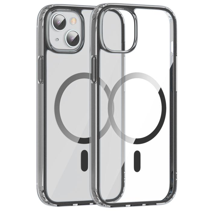 Bild 2, ColorPop iPhone 15 Skal CH MagSafe Transparent/Svart