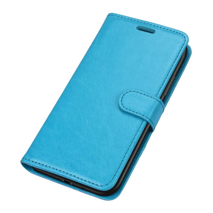 Bild 5, Samsung Galaxy S21 Ultra - Läder Fodral - Ljus Blå