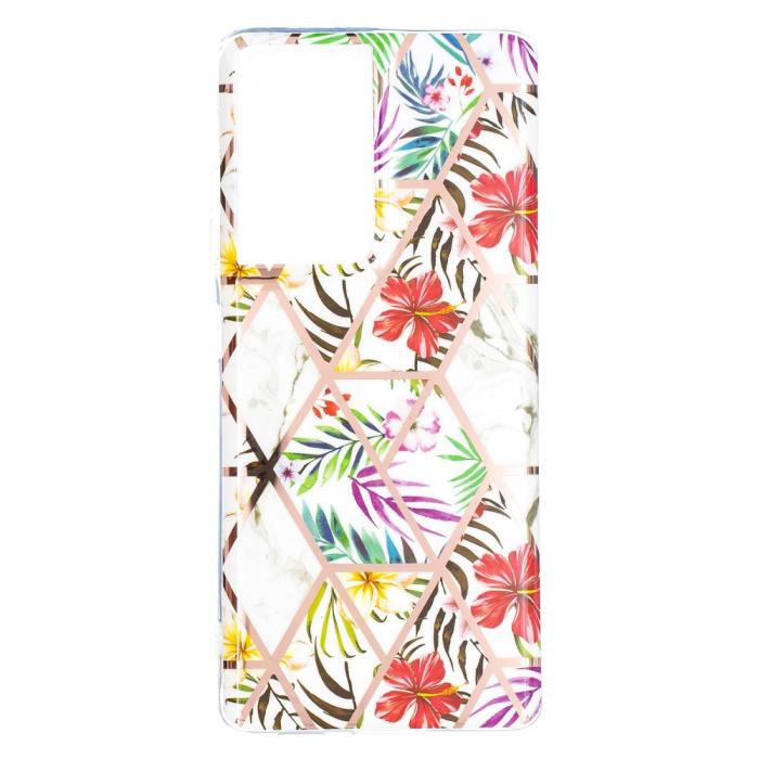 Bild 1, Samsung Galaxy S21 Ultra - Marmor TPU Skal - Regnskog