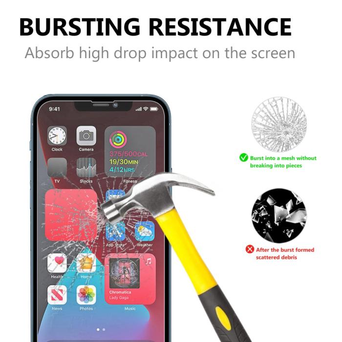 Bild 2, iPhone 14 Plus / 13 Pro Max - 2-PACK Skärmskydd I Härdat Glas