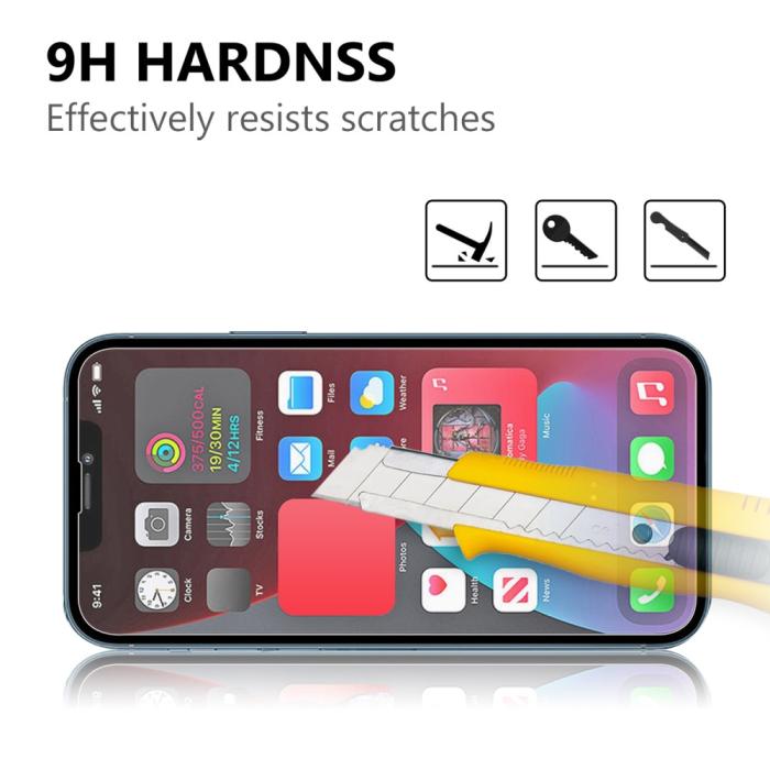 Bild 3, iPhone 14 Plus / 13 Pro Max - 2-PACK Skärmskydd I Härdat Glas