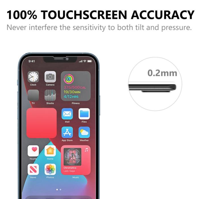 Bild 6, iPhone 14 Plus / 13 Pro Max - 2-PACK Skärmskydd I Härdat Glas