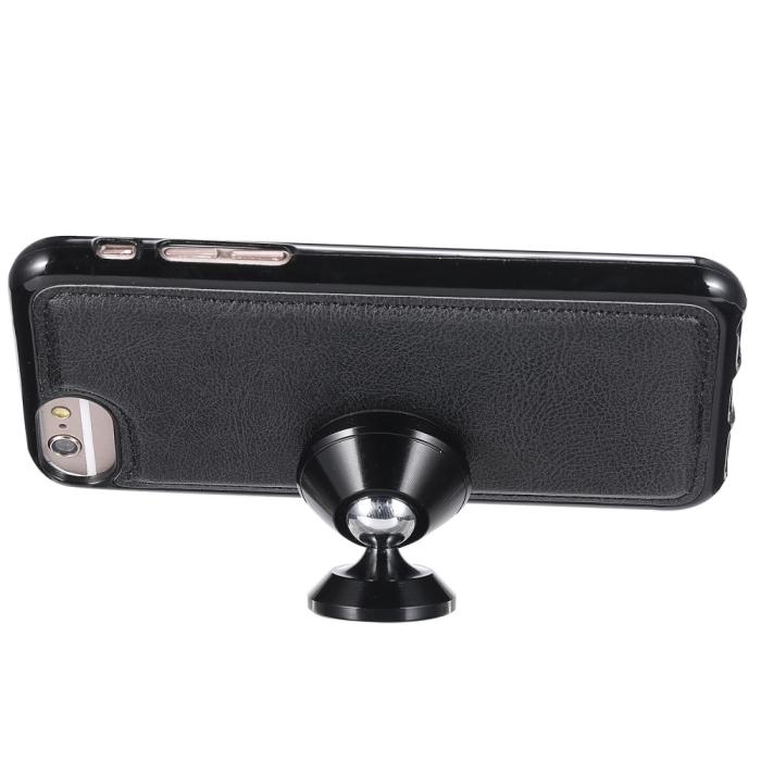 Bild 5, iPhone 6/7/8/SE (2020/2022) - 2in1 Magnet/Plånboksfodral - Svart