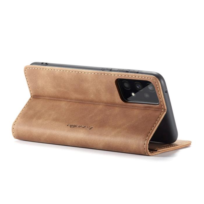 Bild 6, CASEME Samsung Galaxy A53 5G Fodral Retro Läder Brun