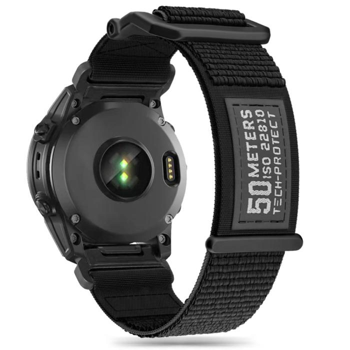 Bild 1, Tech-Protect Garmin Fenix 26 mm Armband Scout Svart