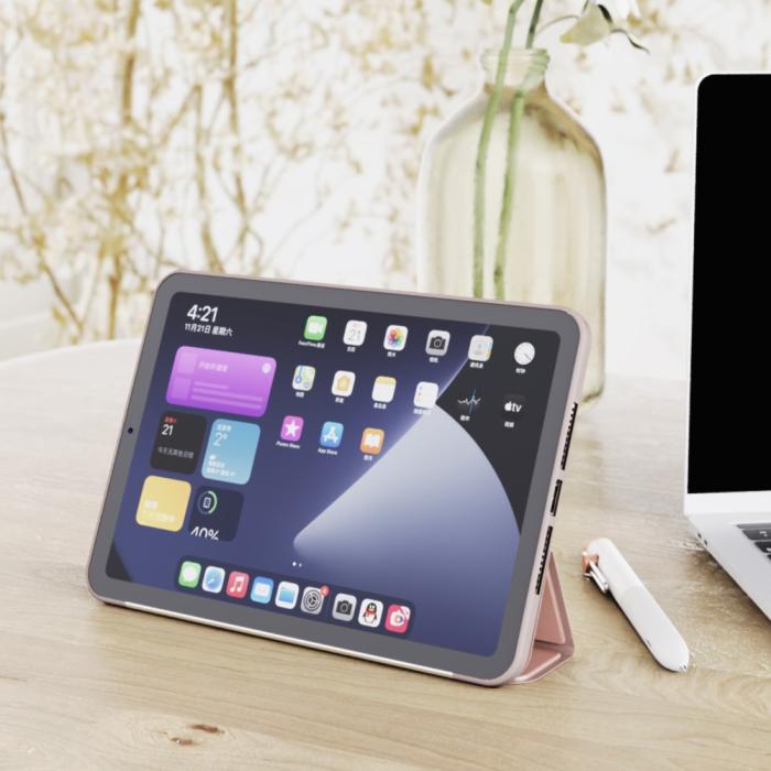 Bild 2, iPad Mini 2024/2021 Fodral Slim Tri-Fold Guld