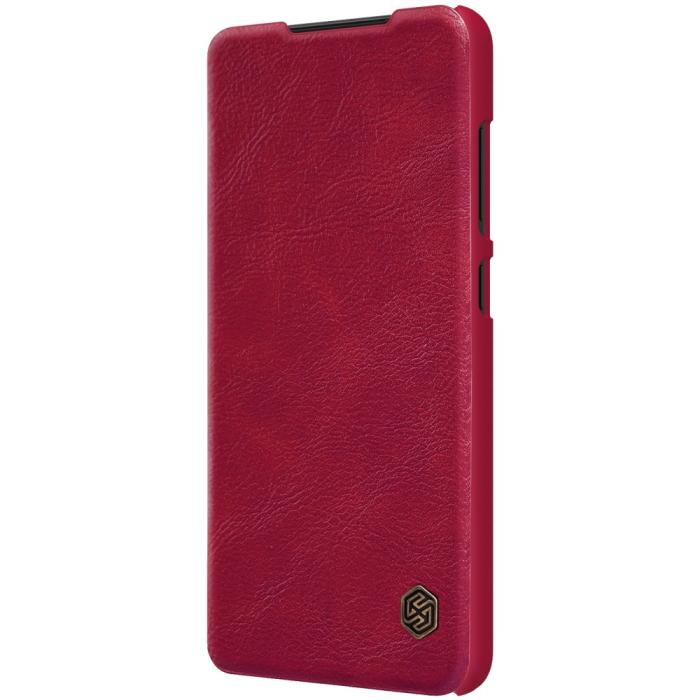 Bild 6, NILLKIN Samsung Galaxy S22 Ultra Fodral Qin Series Röd