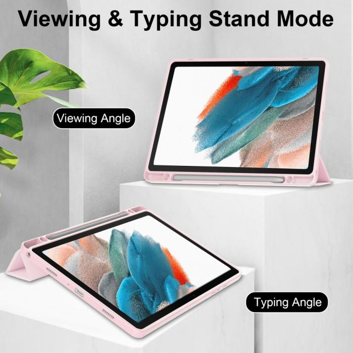 Bild 3, Samsung Galaxy Tab A9 Plus Fodral Hybrid Pennhållare Rosa