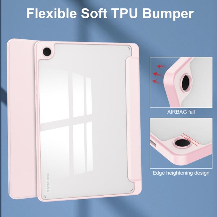 Bild 5, Samsung Galaxy Tab A9 Plus Fodral Hybrid Pennhållare Rosa