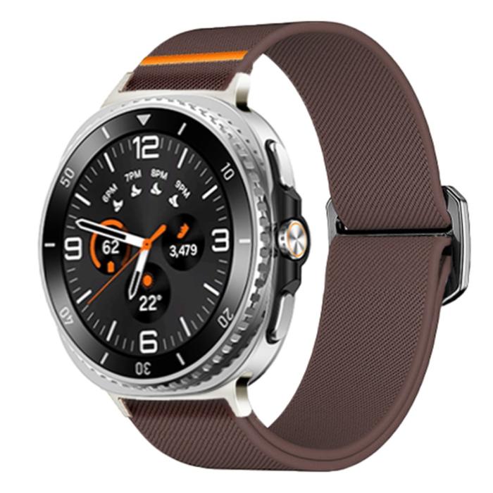 Bild 2, Galaxy Watch 8 46/44/40 mm Armband Justerbart Nylon Lila