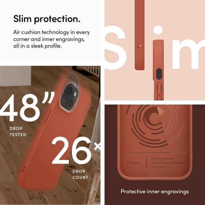 Bild 5, Spigen Cyrill iPhone 13 Skal Color Brick Chili