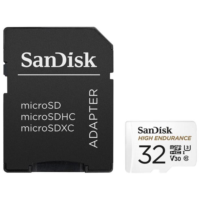 Bild 6, SanDisk MicroSDHC 32 GB High Endurance med adapter
