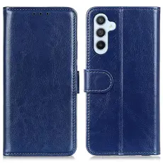 Samsung Galaxy A36 5G/A56 5G Fodral Crazy Horse L&auml;der Bl&aring;